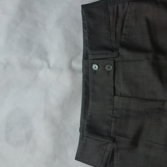 Italian Milan grey detailed stitching pant suit in fine wool - Picture 8 of 11